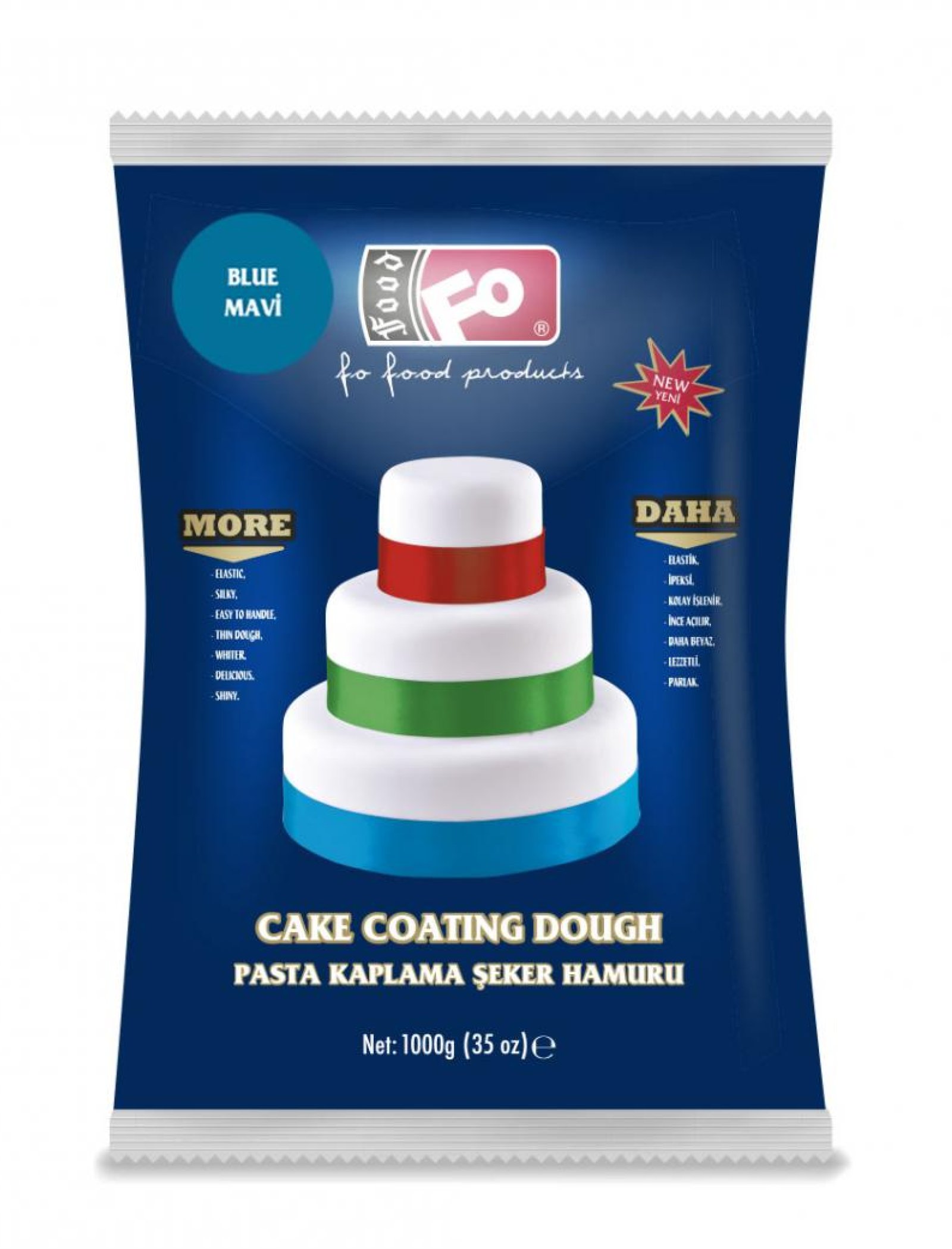 Özmer | FO - Mavi Pasta Kaplama Şeker Hamuru 1kg