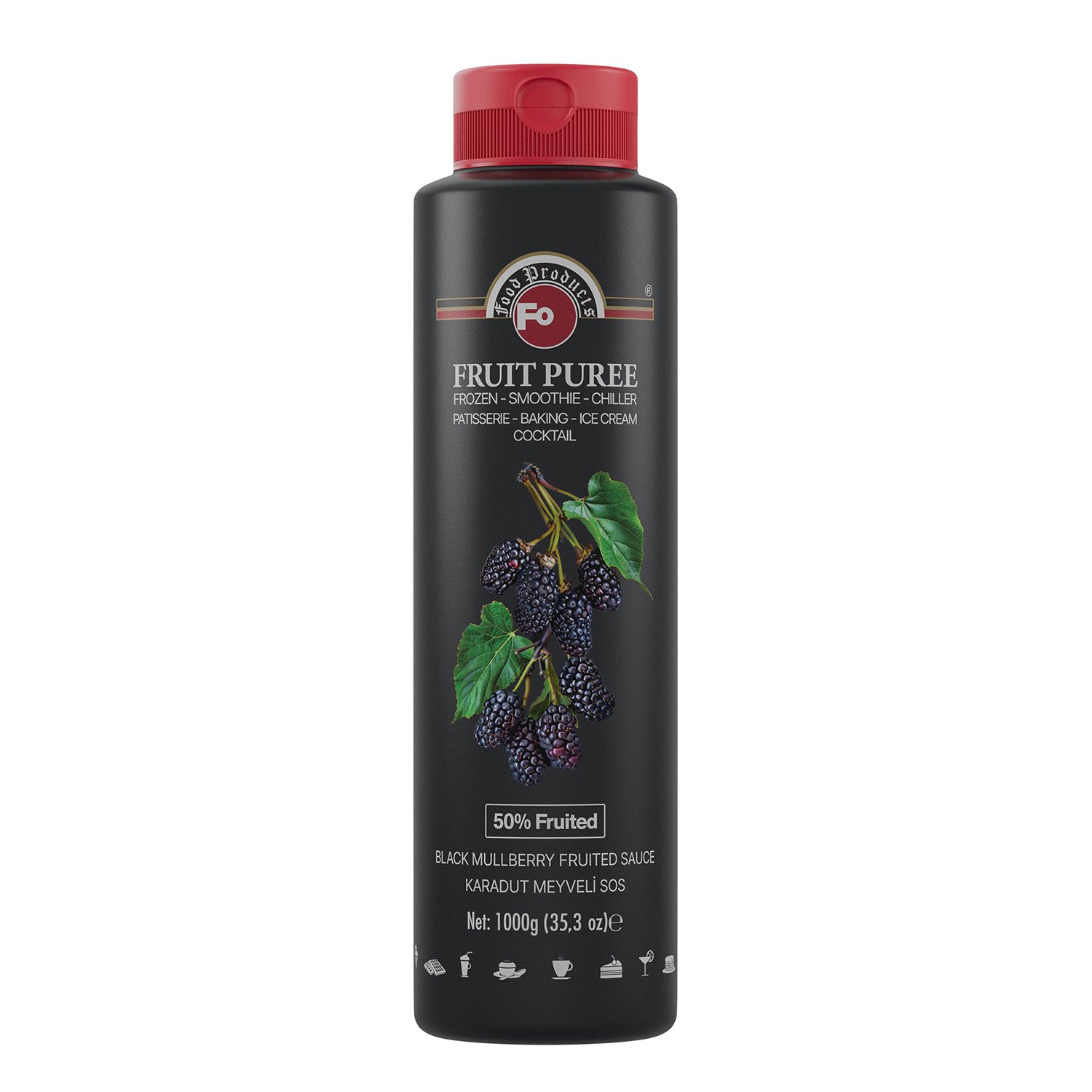Özmer | FO - Salsa de Fruta de Mora Negra para Frozen 1 kg