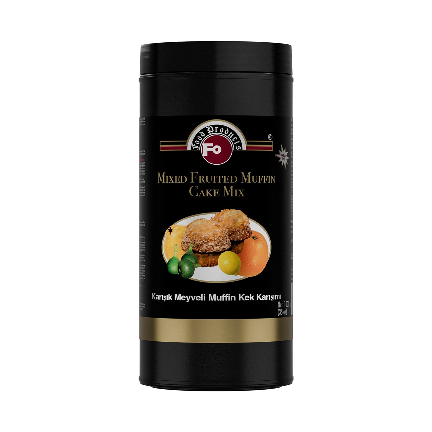Özmer | FO - Mezcla para Pastel de Madalenas de Frutas Mezcladas (Sin huevo) 1 kg