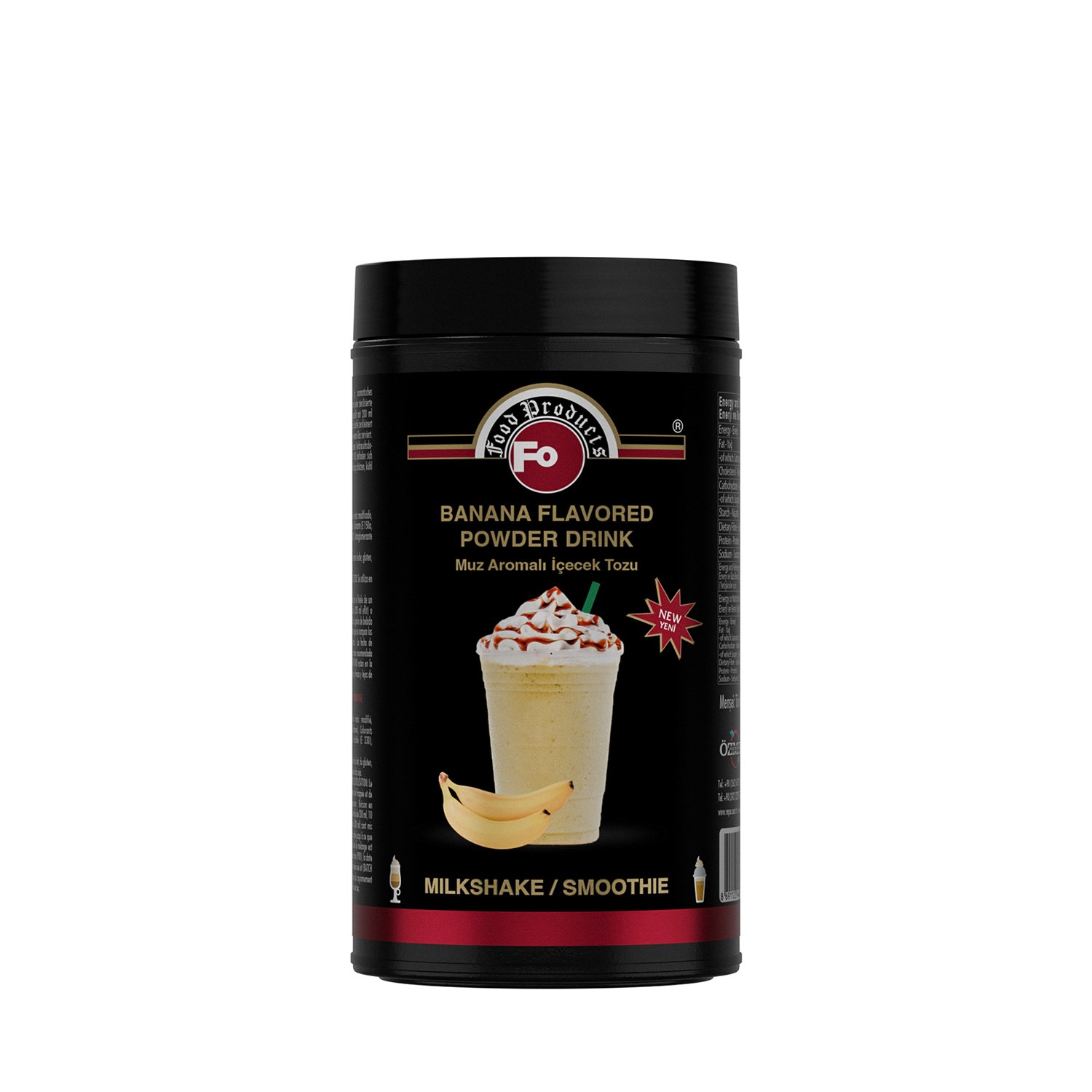 Özmer | FO - Muz Aromalı İçecek Tozu 1kg - Milkshake-Smoothie