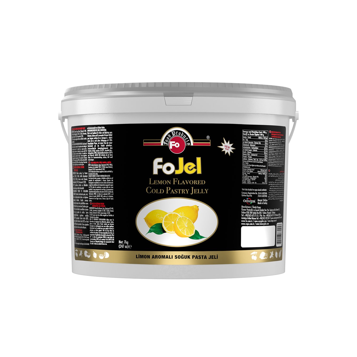 Özmer | FO - Limon Aromalı Soğuk Pasta Jeli 7kg