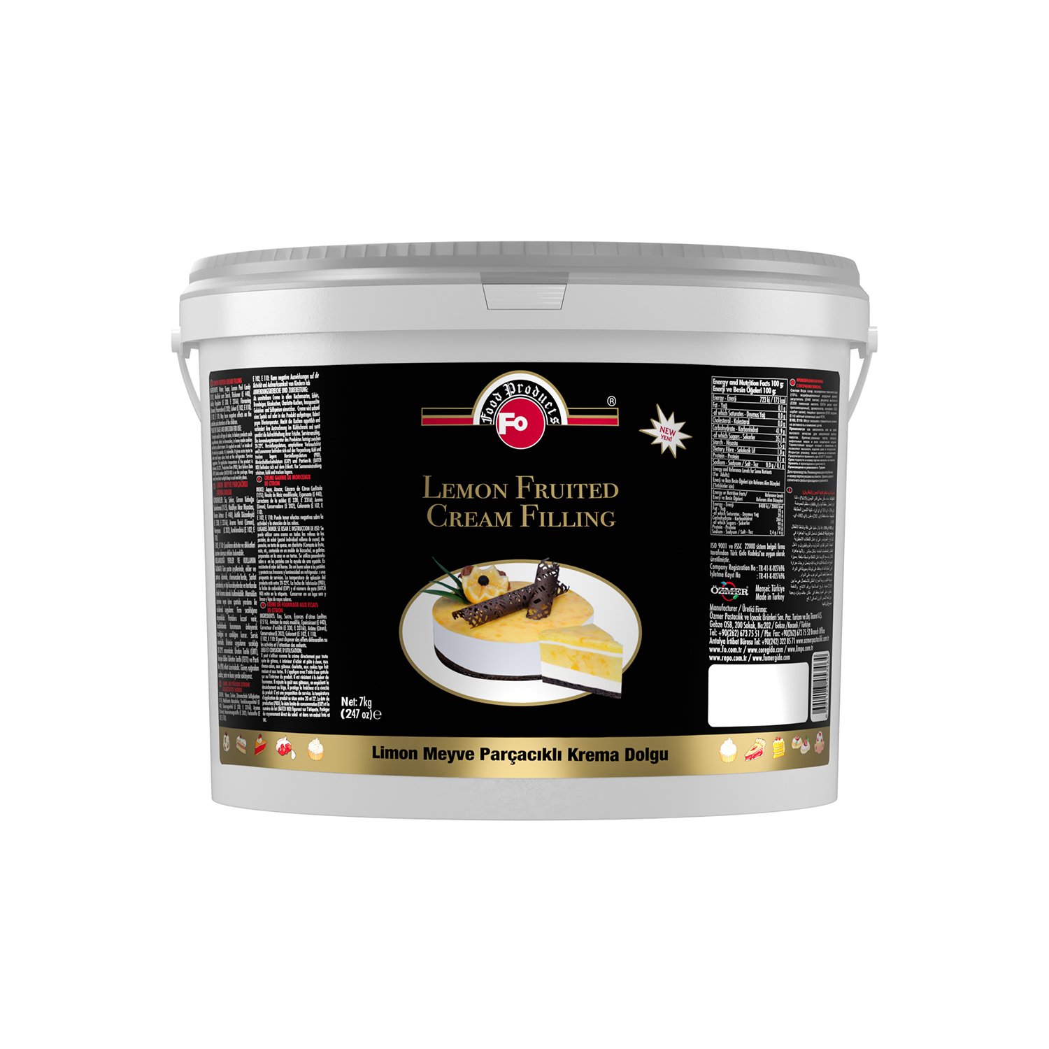 Özmer | FO - Garniture à la Crème de Particules de Fruits au Citron 7kg