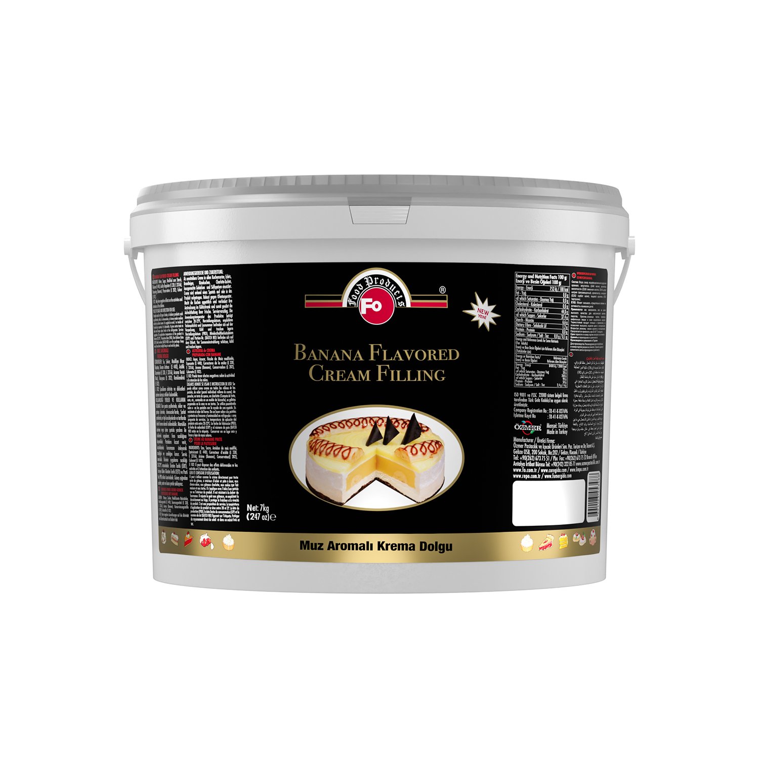 Özmer | FO - Garniture à la Crème Aromatisée à la Banane 7kg