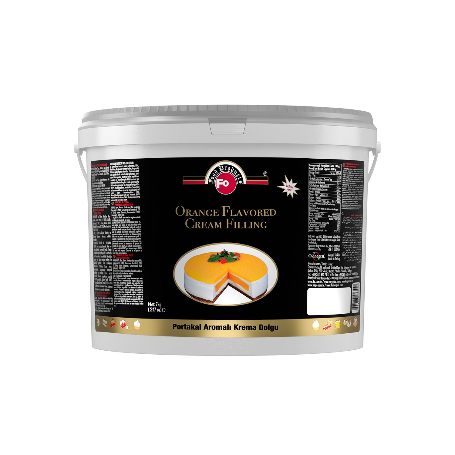 Özmer | FO - Garniture à la Crème Aromatisée à l'Orange 7kg