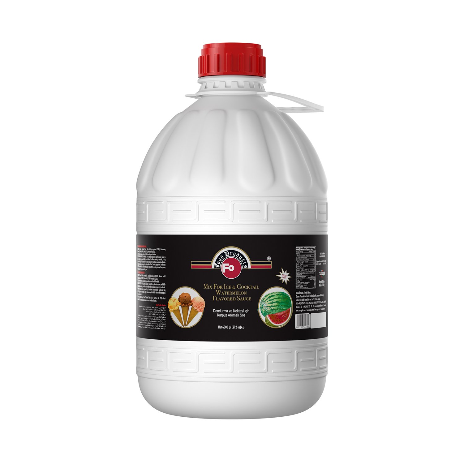 Özmer | FO - Karpuz Aromalı Dondurma ve Kokteyl Sosu 6kg
