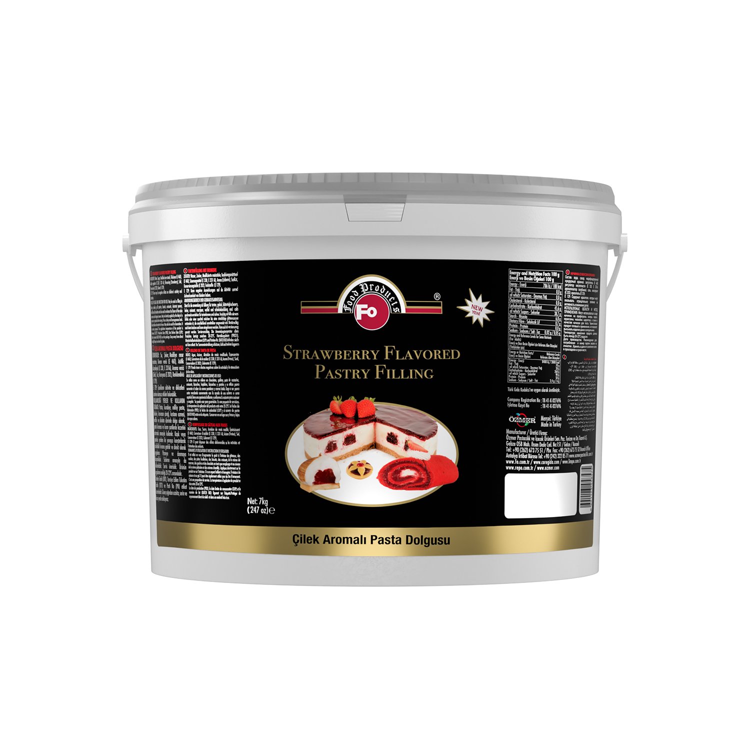 Özmer | FO - Çilek Aromalı Pasta Dolgusu 7kg