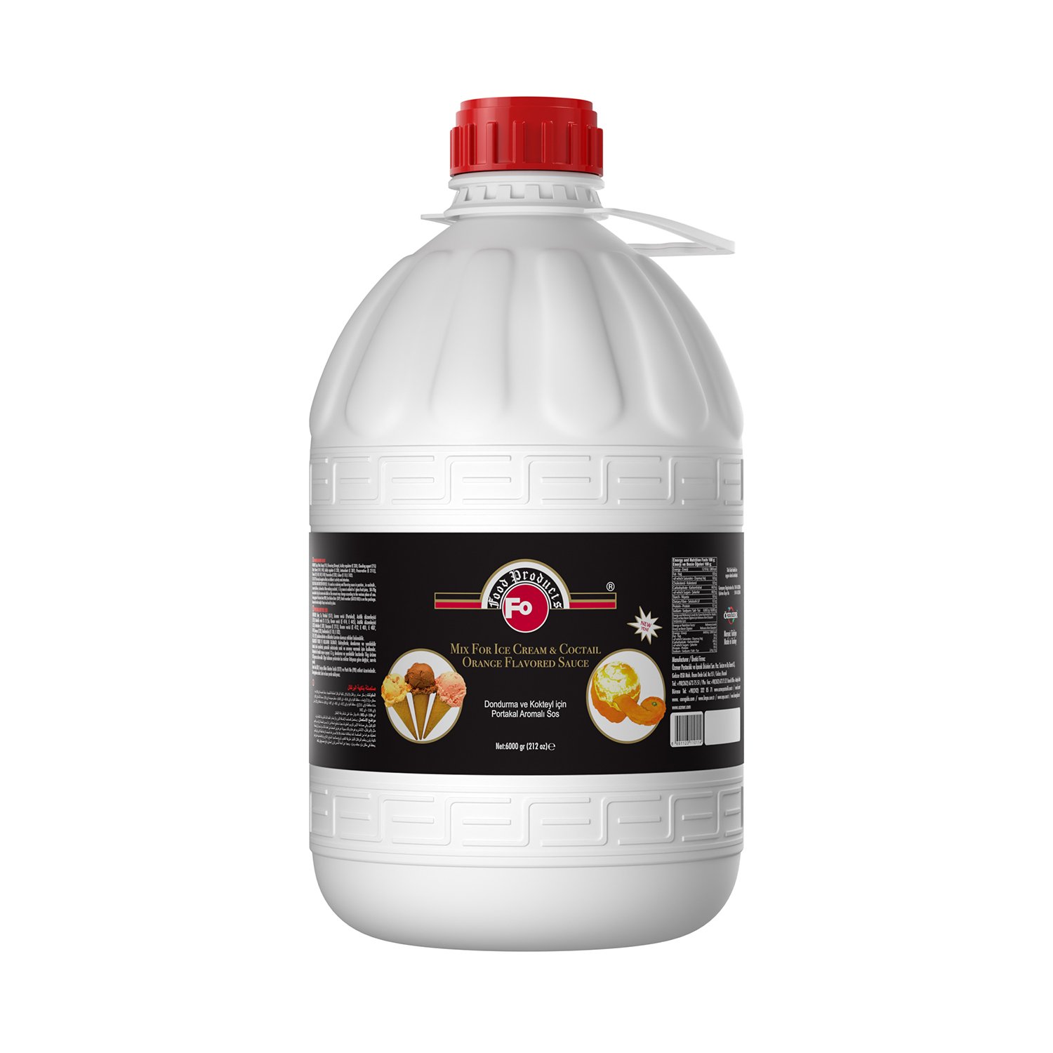 Özmer | FO - Portakal Aromalı Dondurma ve Kokteyl Sosu 6kg