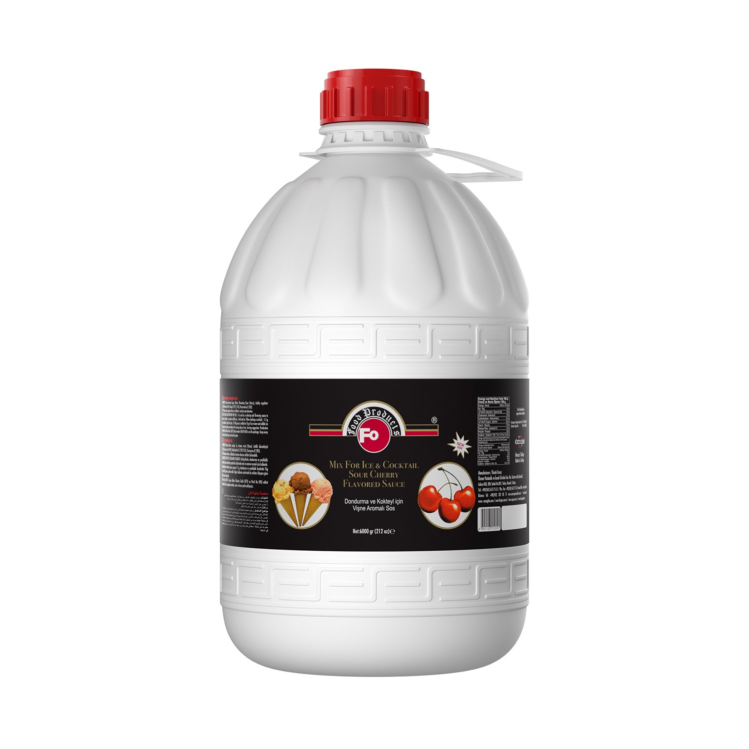 Özmer | FO - Vişne Aromalı Dondurma ve Kokteyl Sosu 6kg