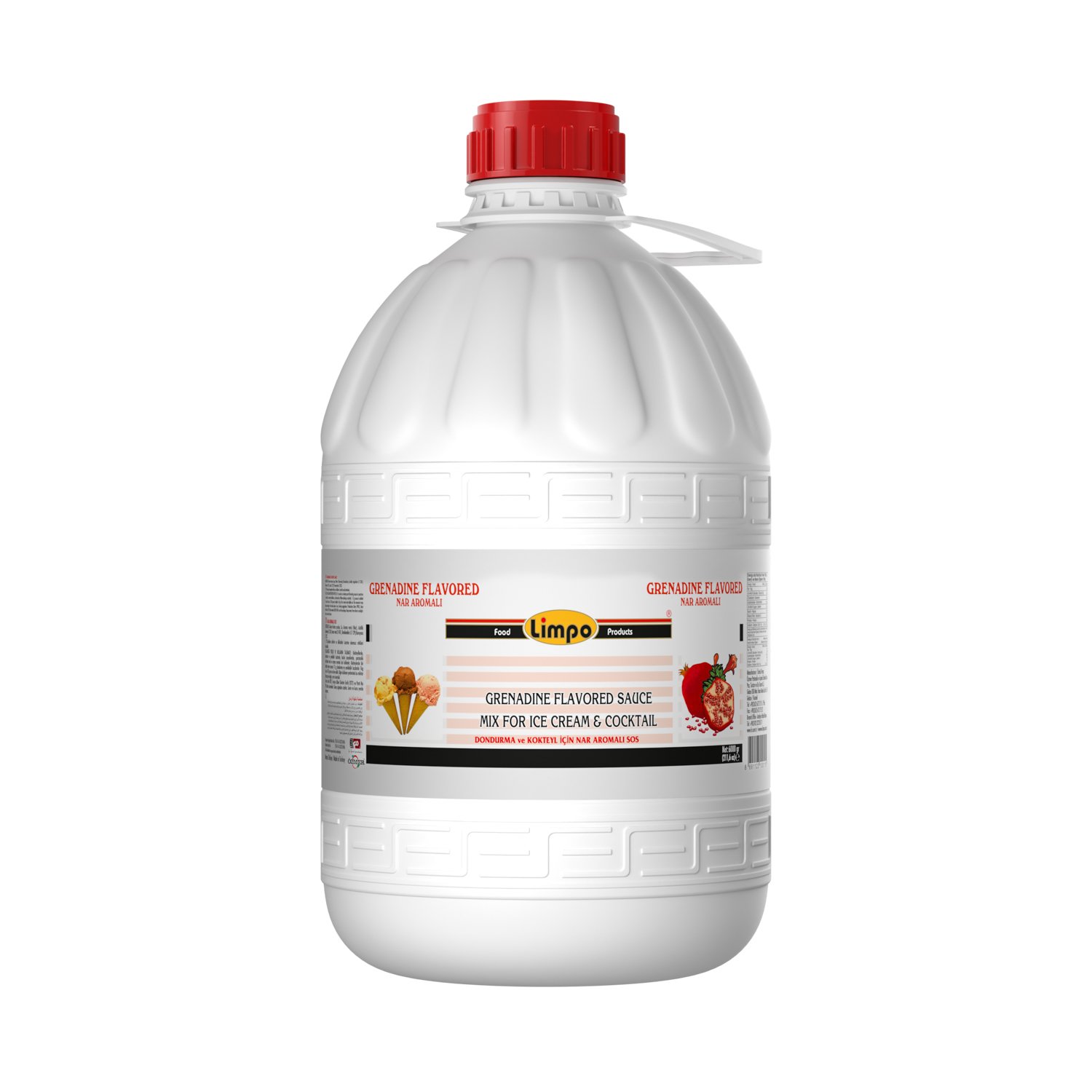 Özmer | LİMPO - Nar Aromalı Dondurma ve Kokteyl Aromalı Sos 6kg