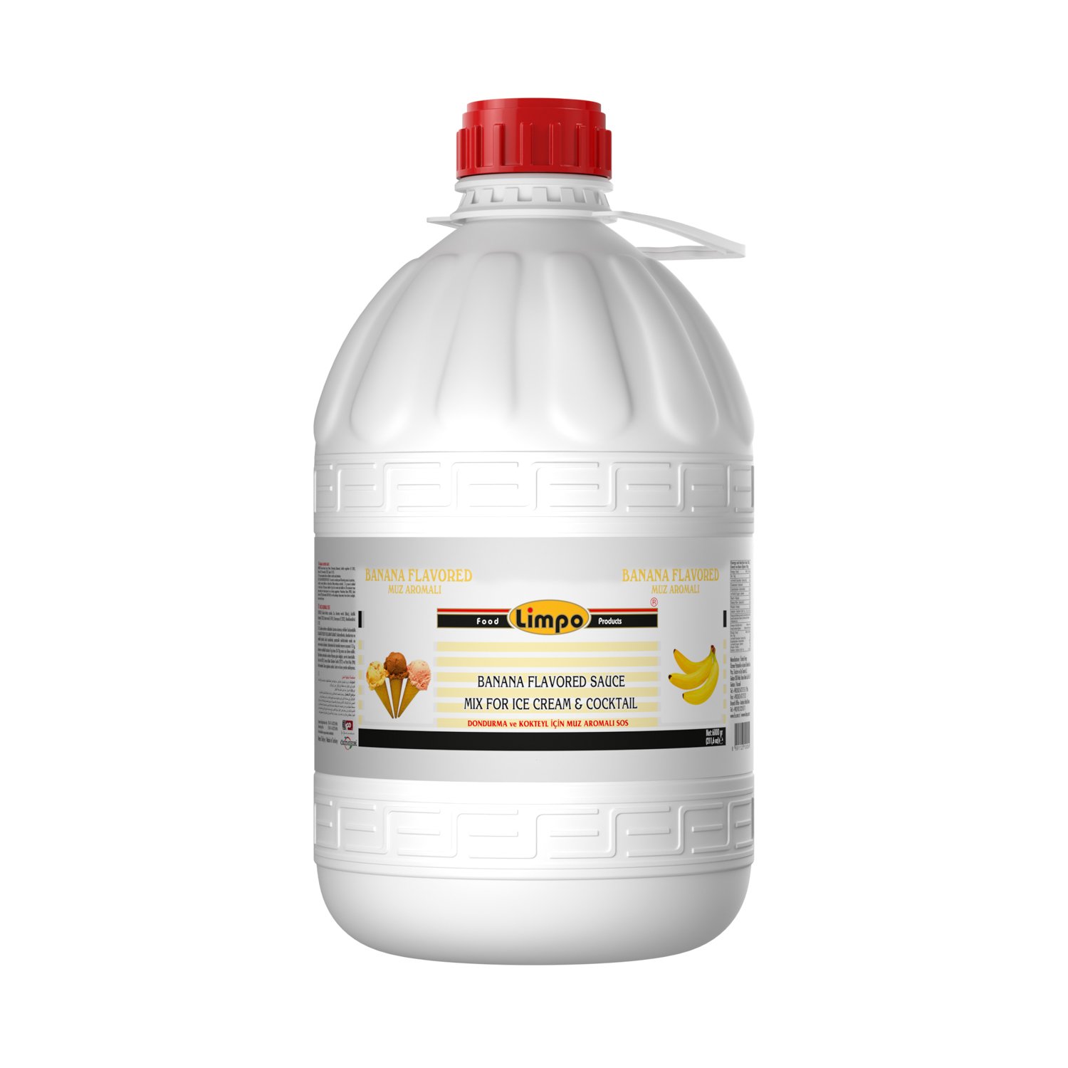 Özmer | LİMPO - Muz Aromalı Dondurma ve Kokteyl Aromalı Sos 6kg