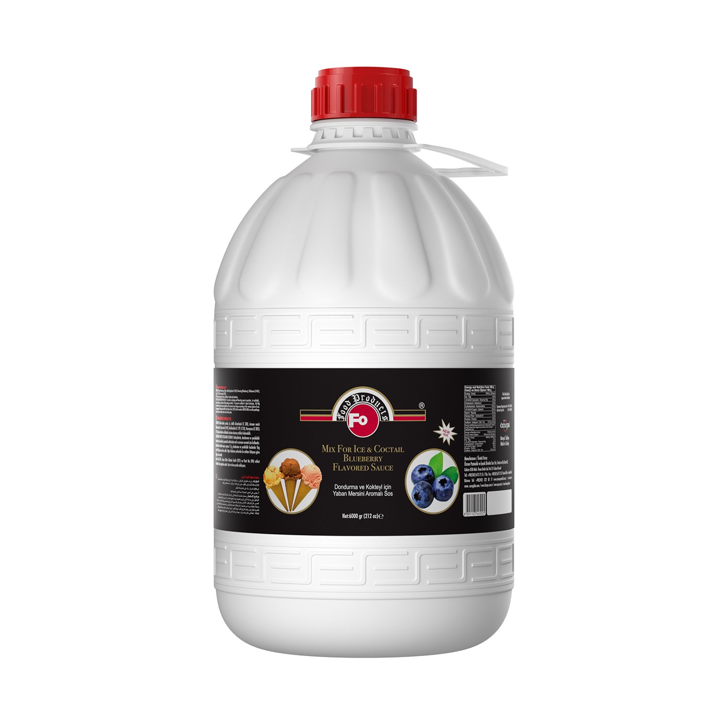 Özmer | FO - Yaban Mersini Aromalı Dondurma ve Kokteyl Aromalı Sos 6kg