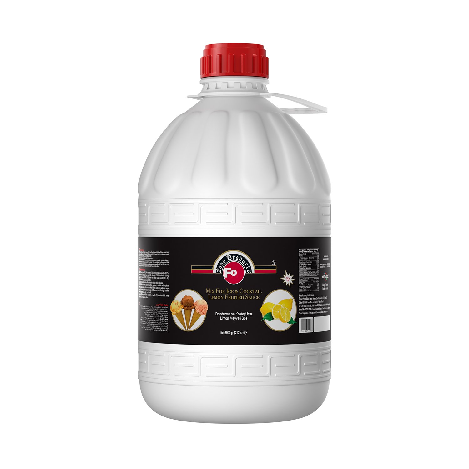 Özmer | FO - Limon Aromalı Dondurma ve Kokteyl Aromalı Sos 6kg