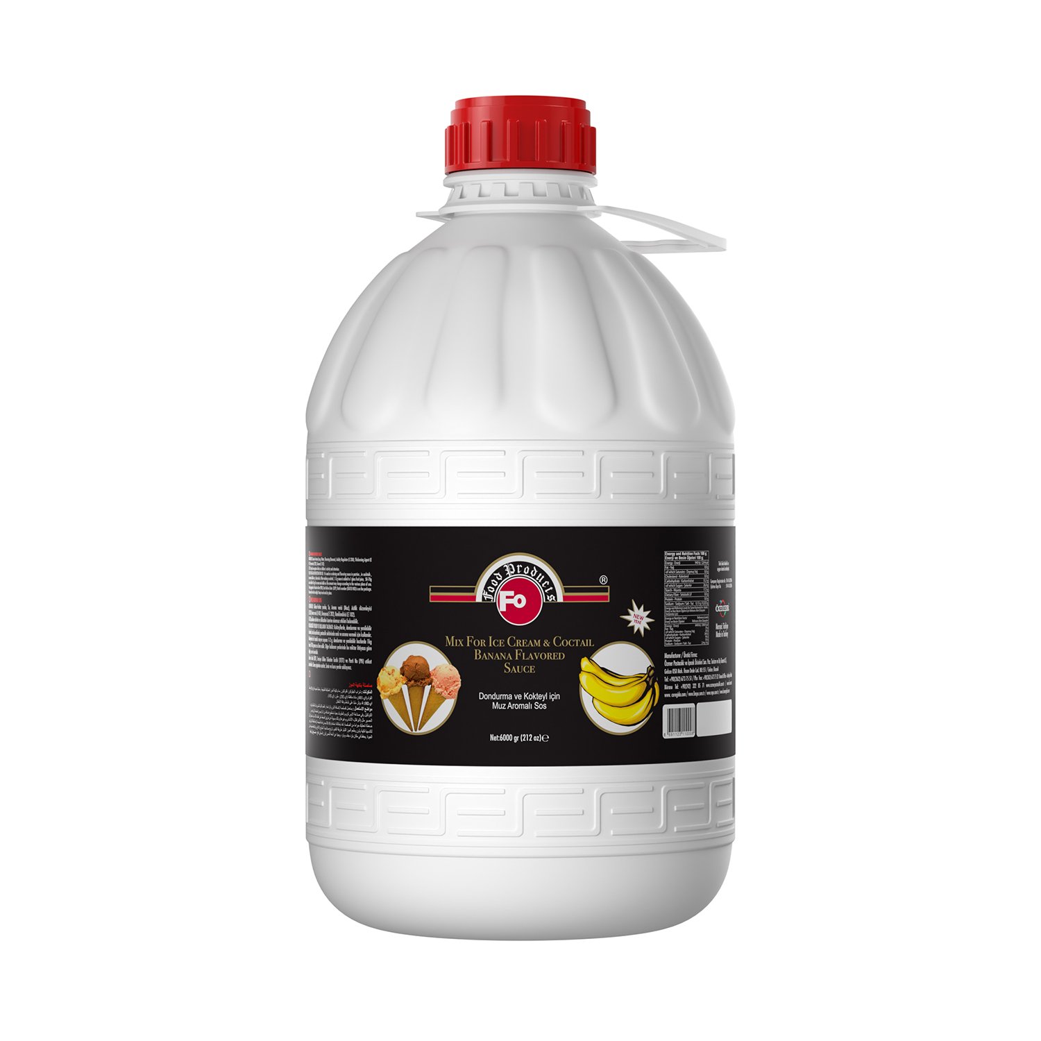 Özmer | FO - Muz Aromalı Dondurma ve Kokteyl Aromalı Sos 6kg