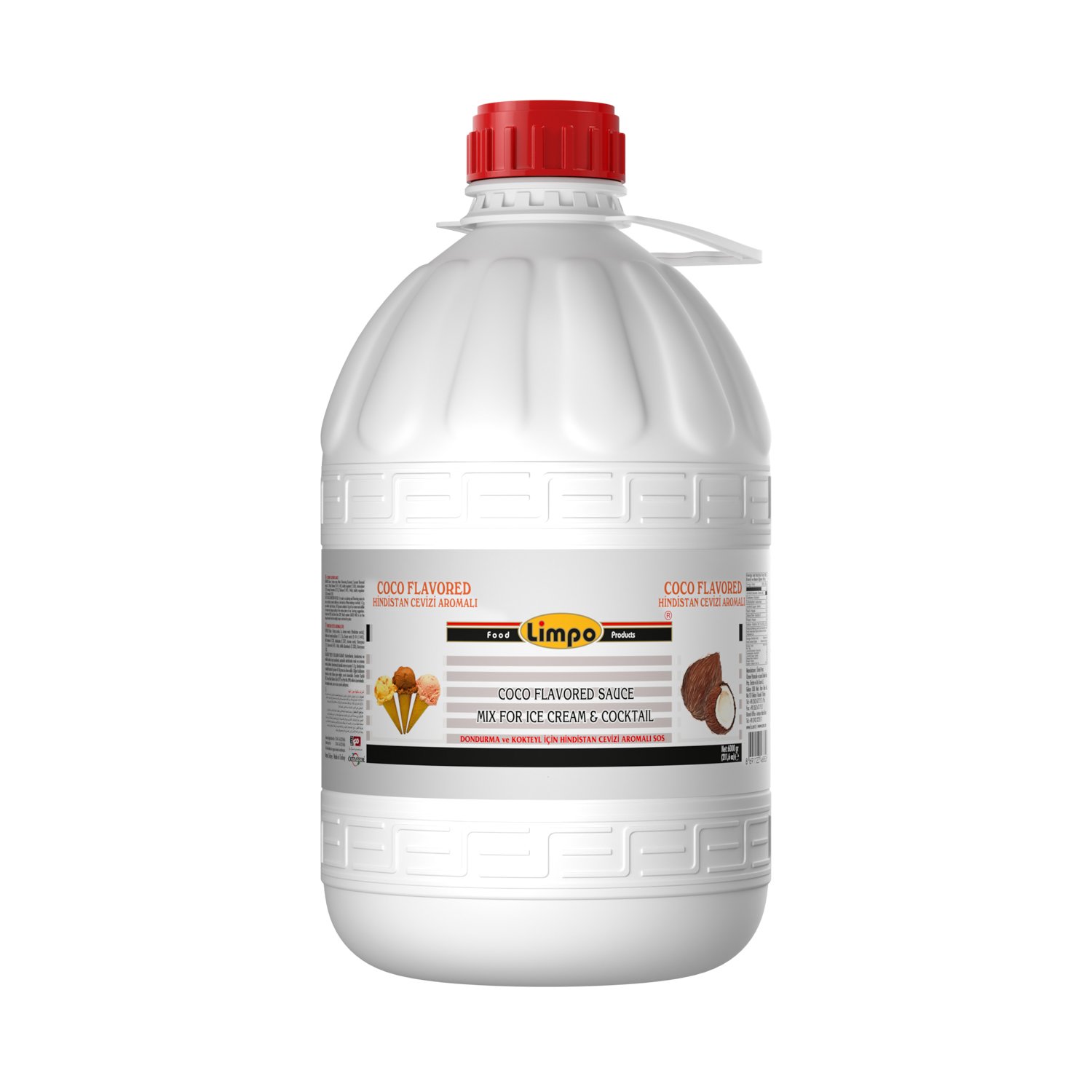 Özmer | LİMPO - Hindistan Cevizi Aromalı Dondurma ve Kokteyl Aromalı Sos 6kg