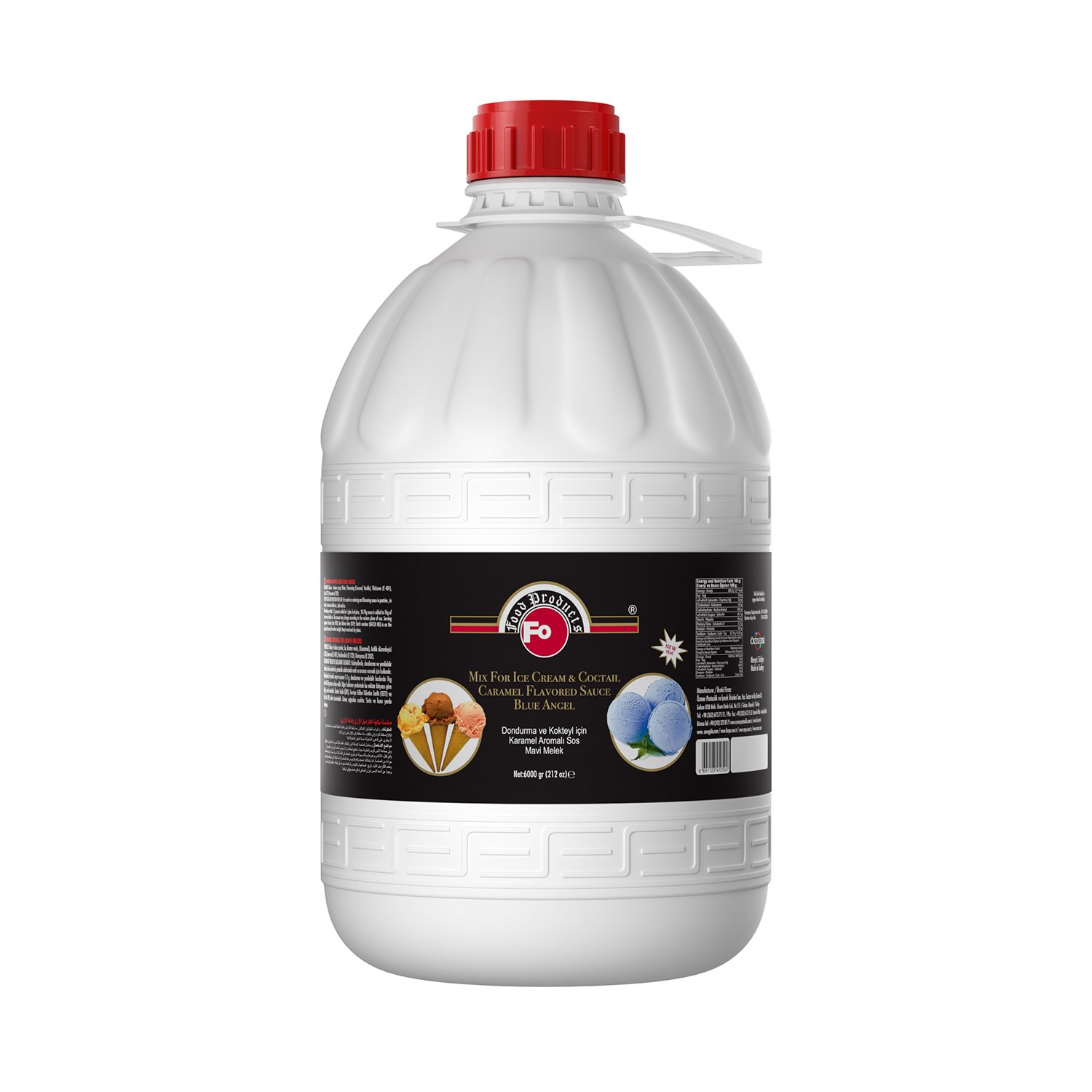 Özmer | FO - Karamel (Mavi Melek) Aromalı Dondurma ve Kokteyl Aromalı Sos 6kg
