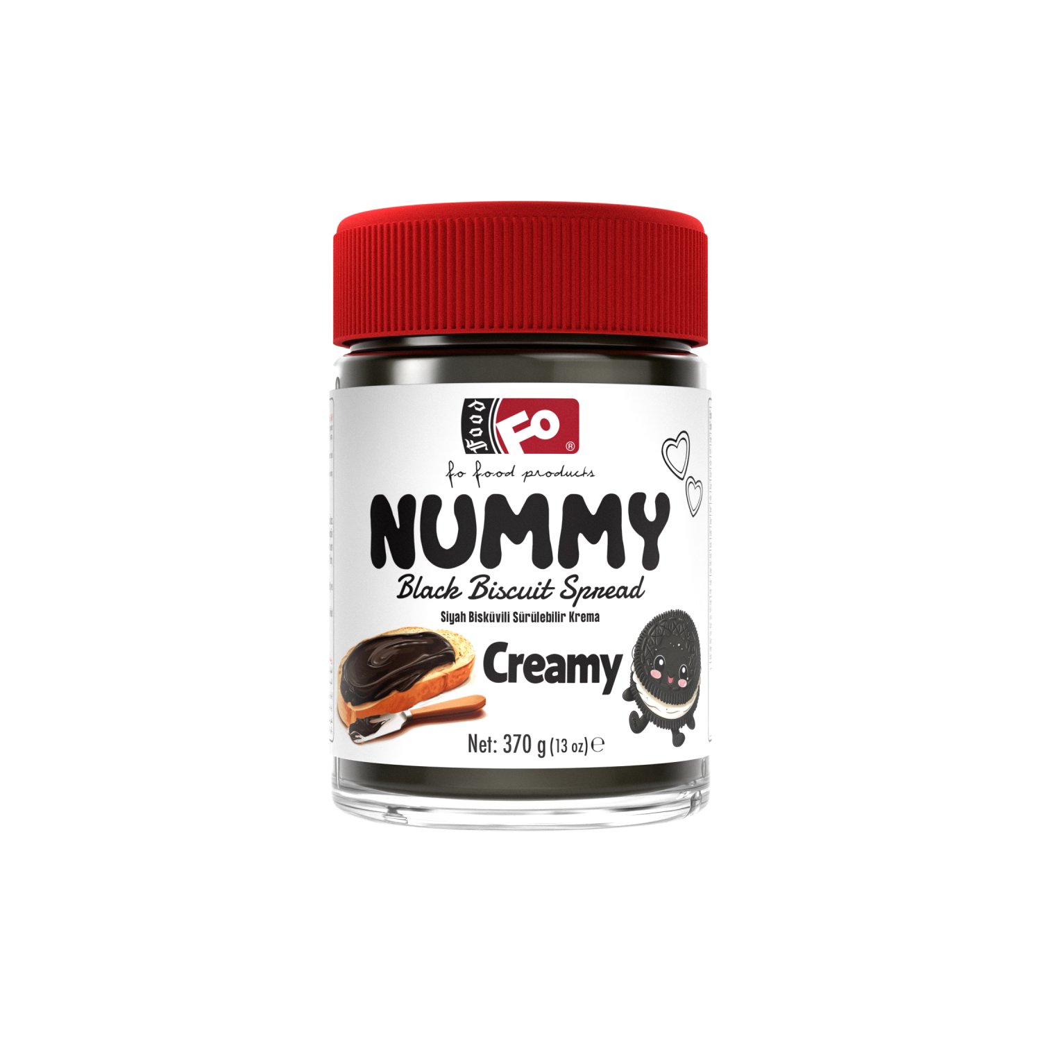 Özmer | FO - Siyah Bisküvili Sürülebilir Krema 370g