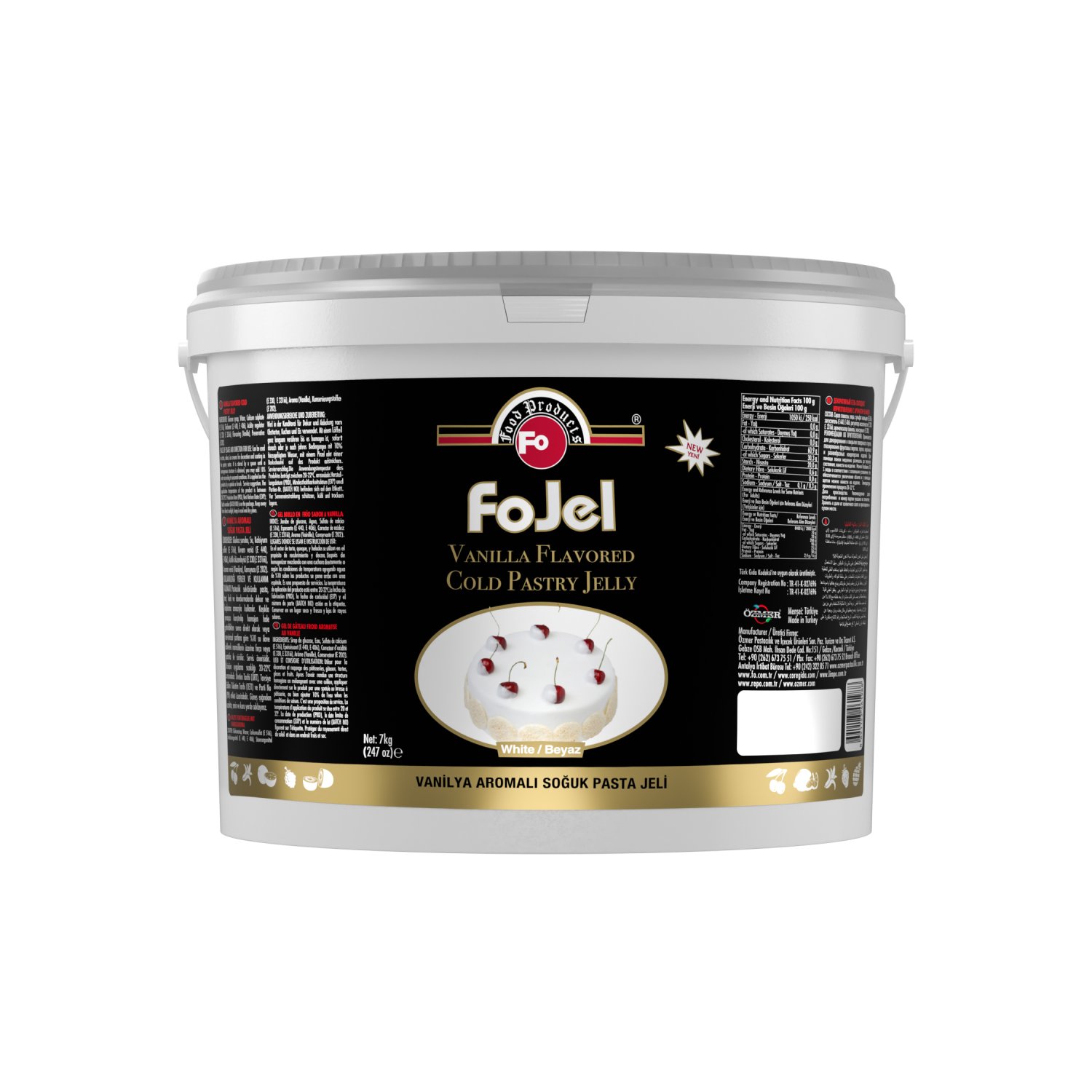 Özmer | FO - Vanilya Aromalı Soğuk Pasta Jeli 7kg  