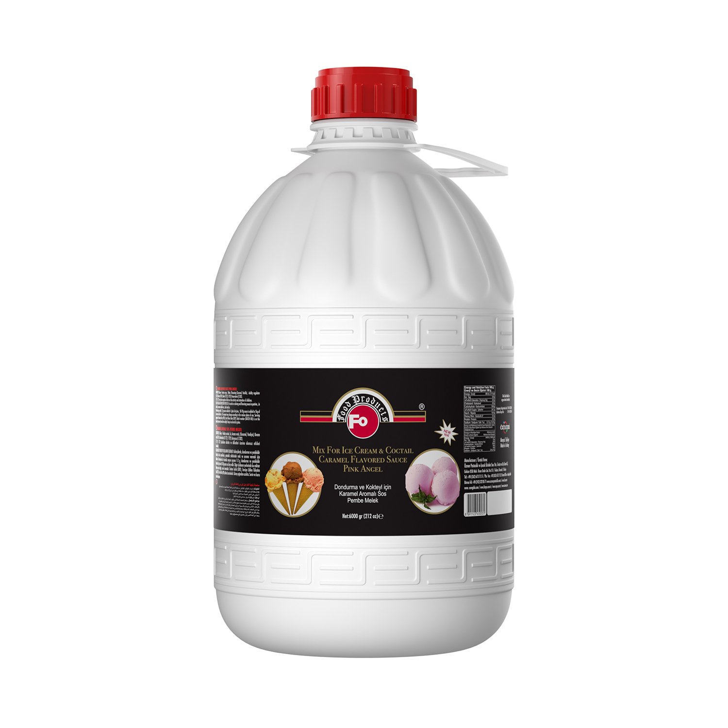 Özmer | FO - Karamel (Pembe Melek) Aromalı Dondurma ve Kokteyl Aromalı Sos 6kg