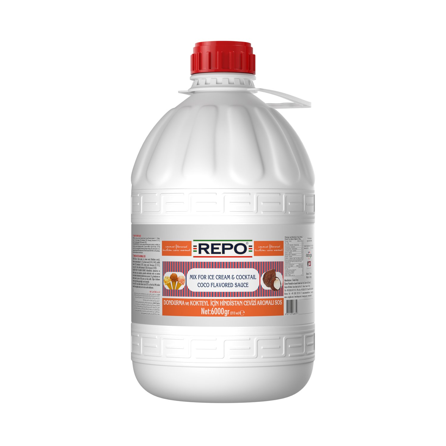 Özmer | REPO - Hindistan Cevizi Aromalı Dondurma ve Kokteyl Sosu 6kg