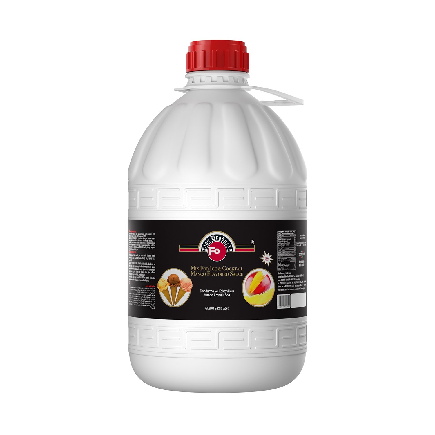 Özmer | FO - Mango Aromalı Dondurma ve Kokteyl Aromalı Sos 6kg