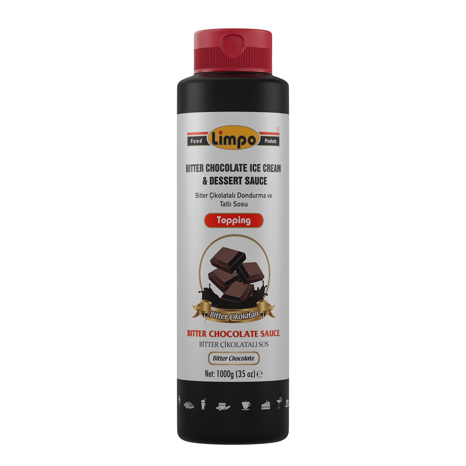Özmer | LİMPO - Çikolatalı Topping (Dondurma ve Tatlı Sosu) 1 kg