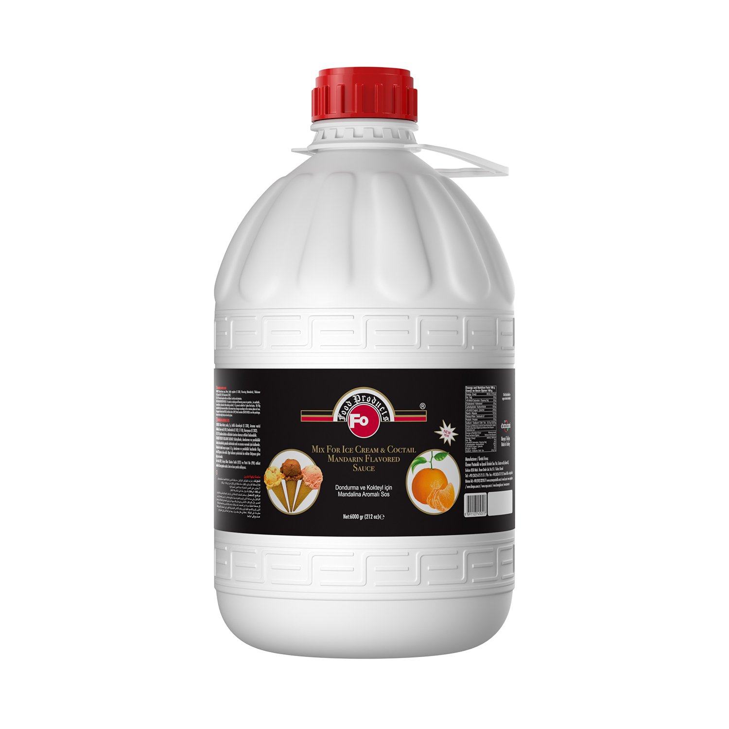 Özmer | FO - Mandalina Aromalı Dondurma ve Kokteyl Aromalı Sos 6kg