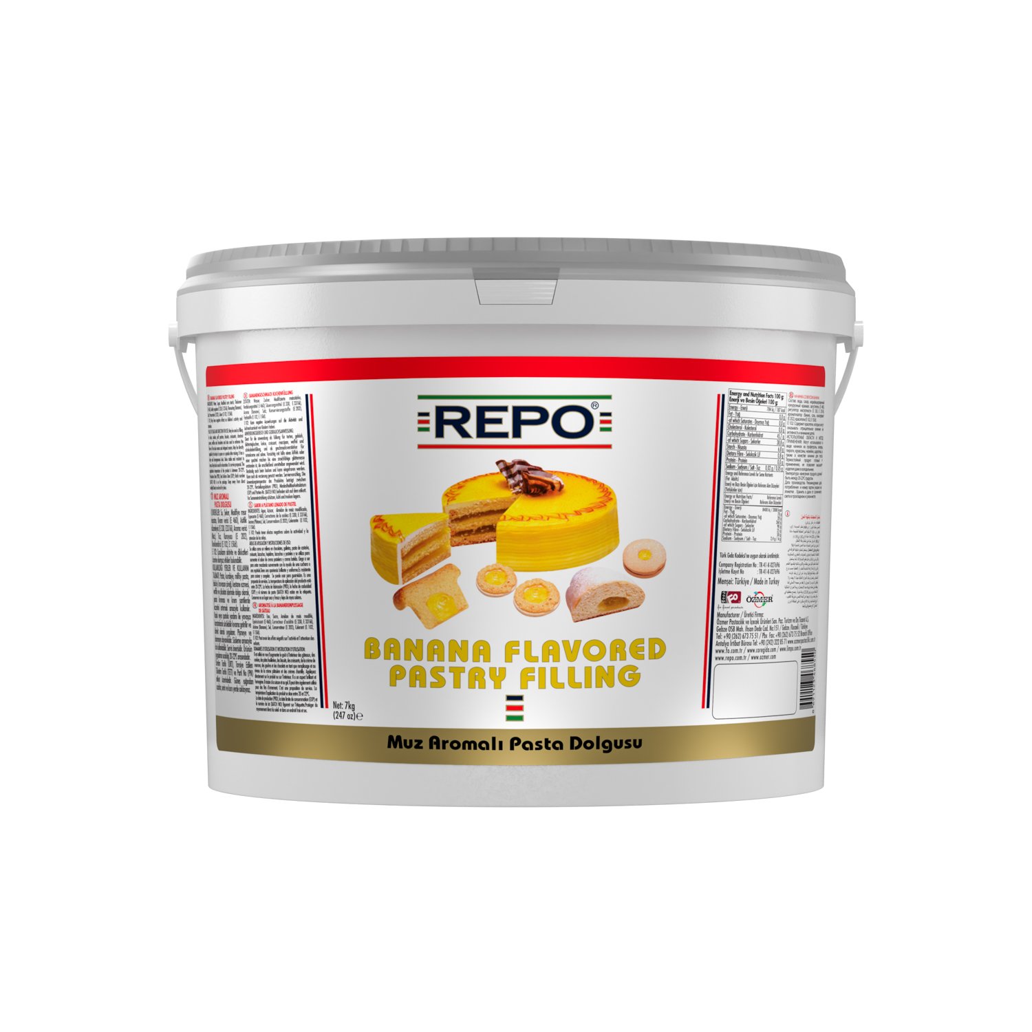 Özmer | REPO - Muz Aromalı Pasta Dolgusu 7 kg